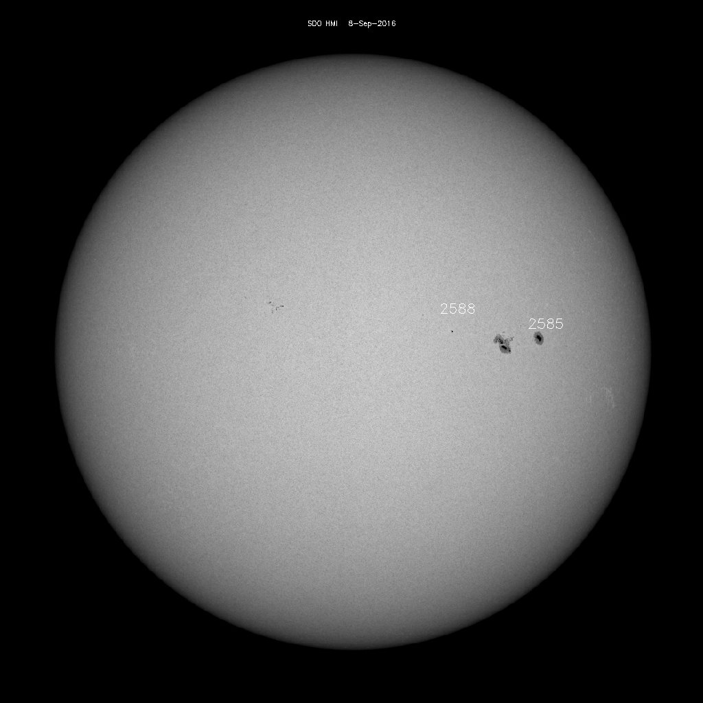 Sunspot regions