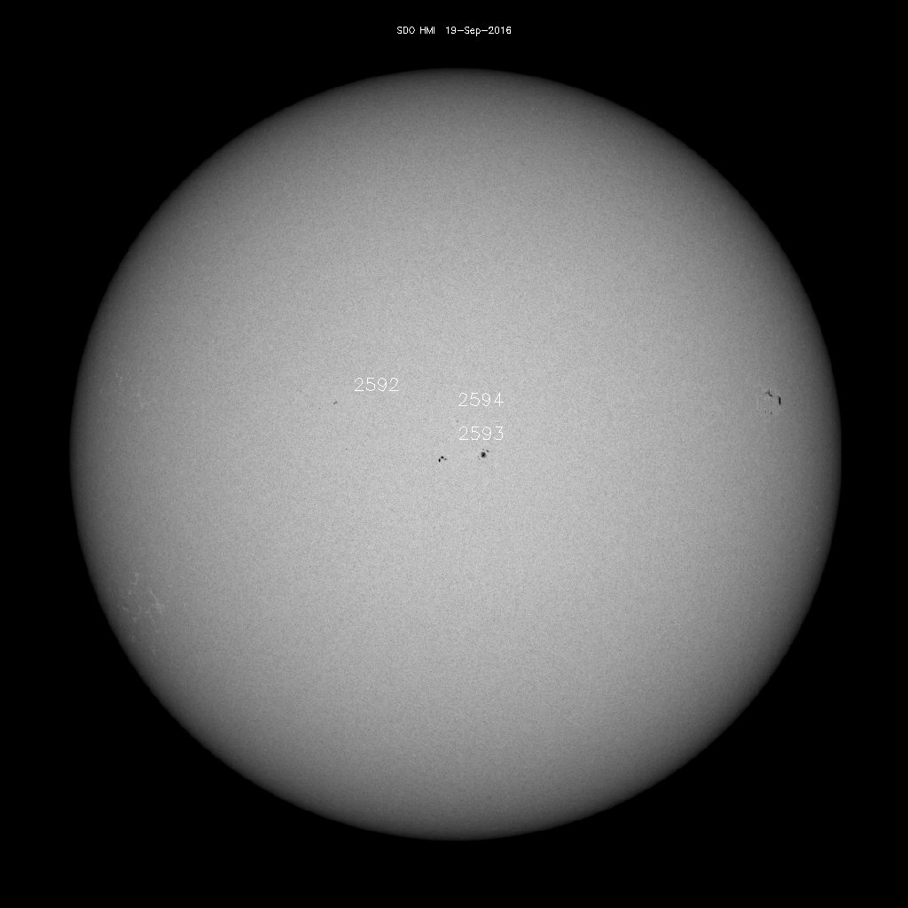 Sunspot regions