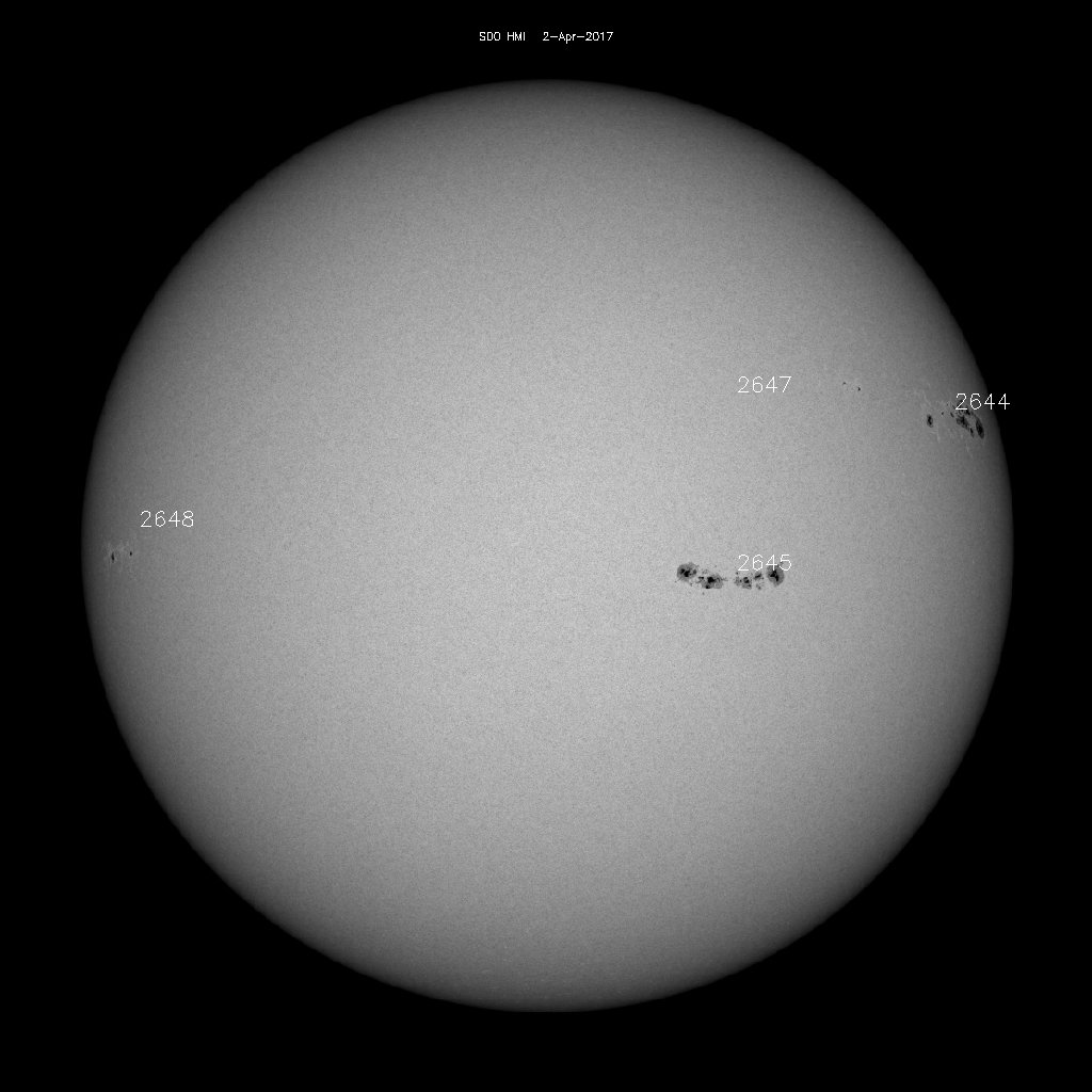 Sunspot regions