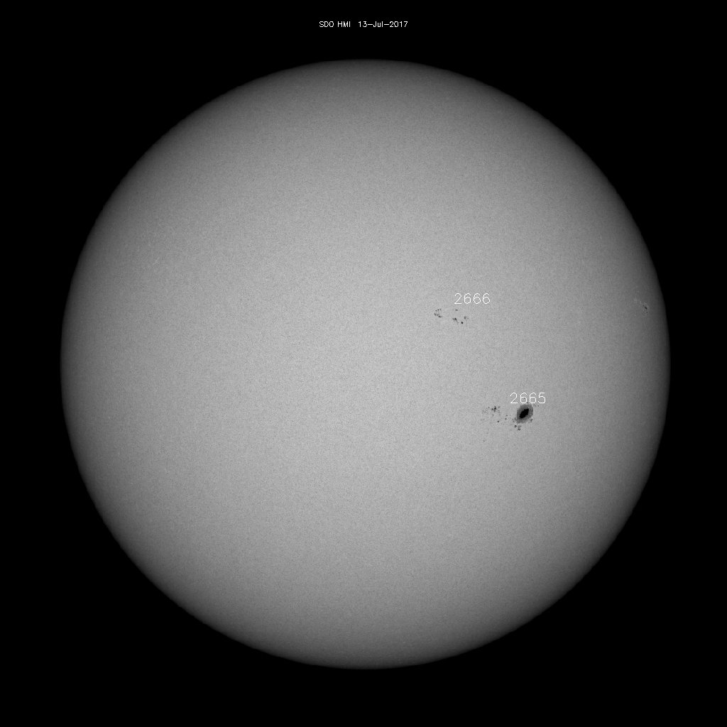 Sunspot regions