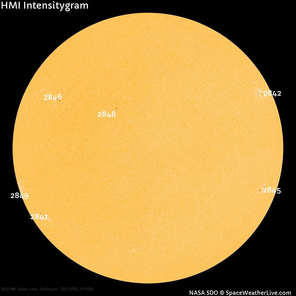 Sunspot regions