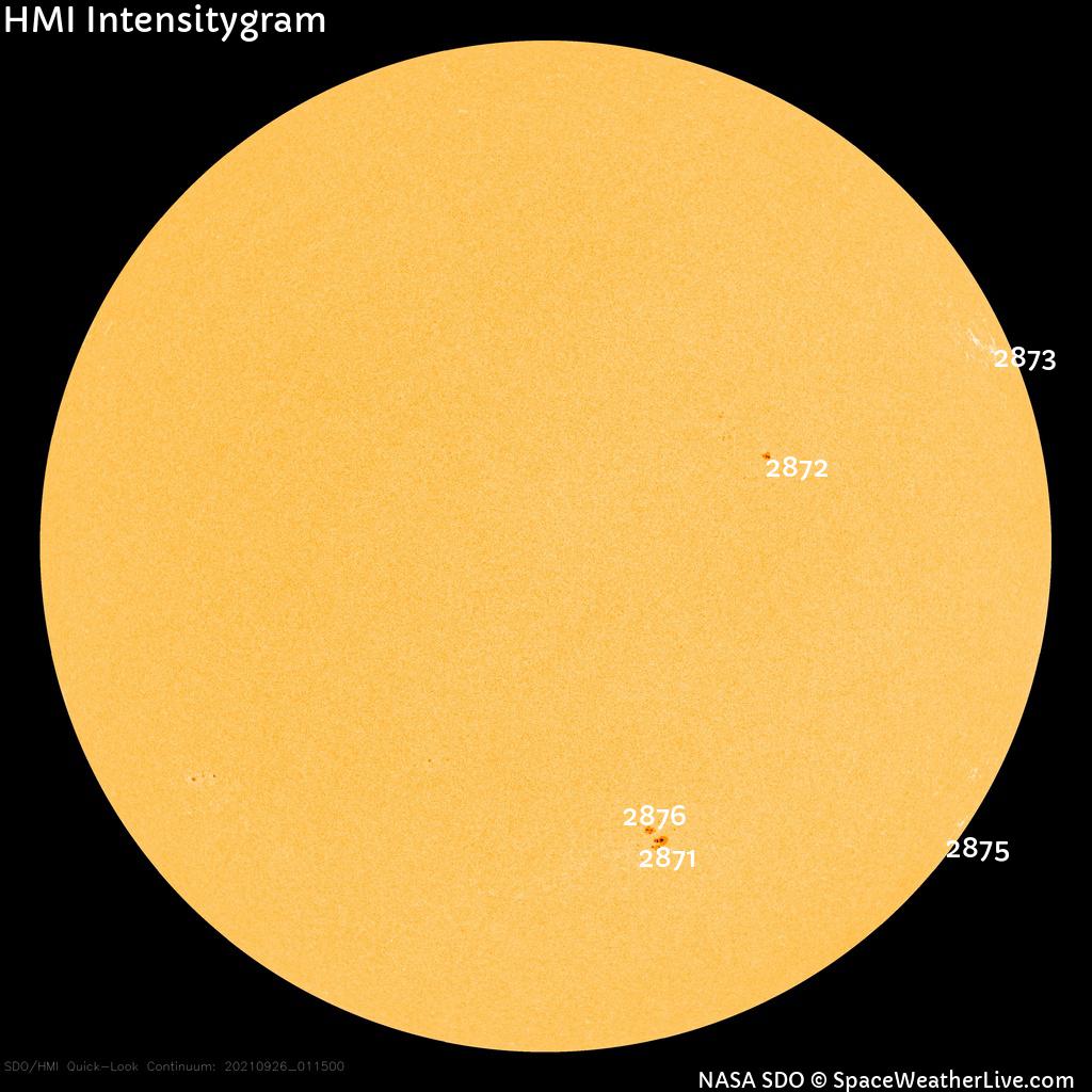 Sunspot regions