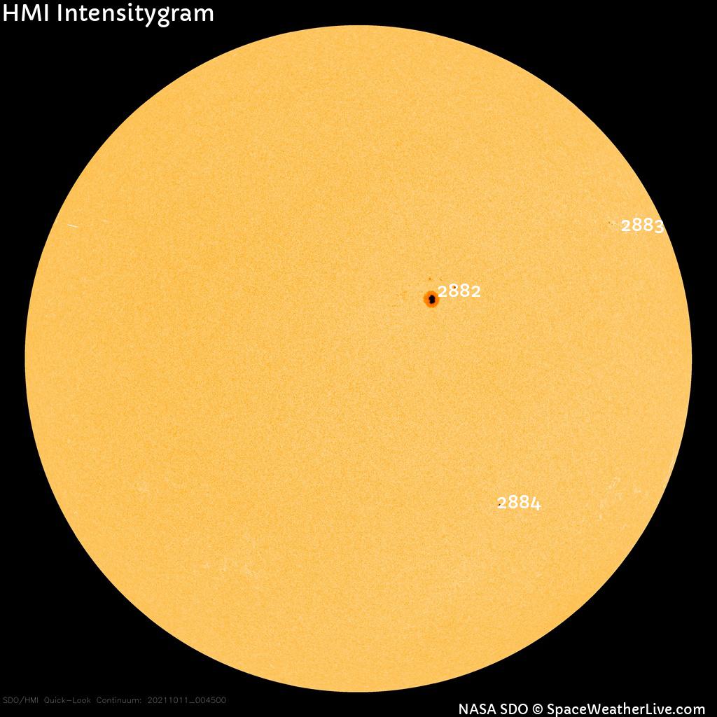 Sunspot regions