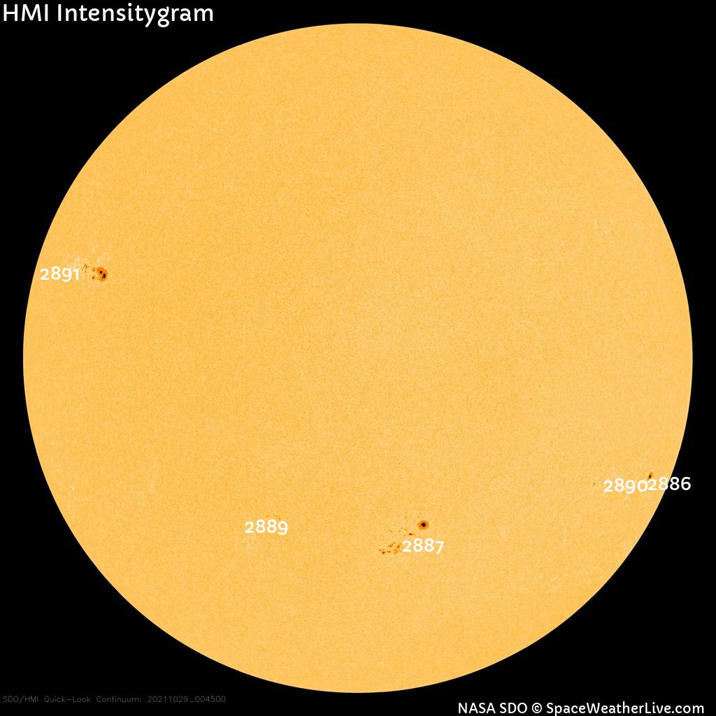 Sunspot regions