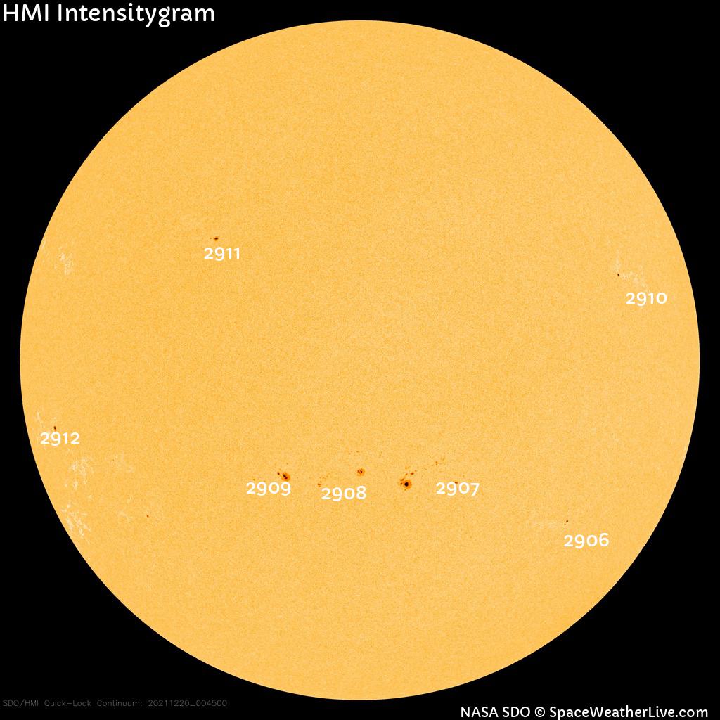 Sunspot regions