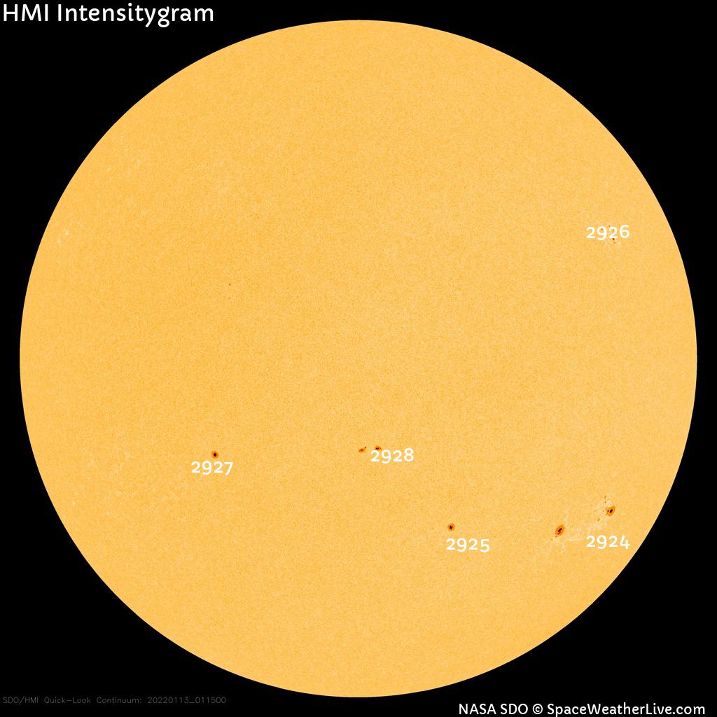 Sunspot regions