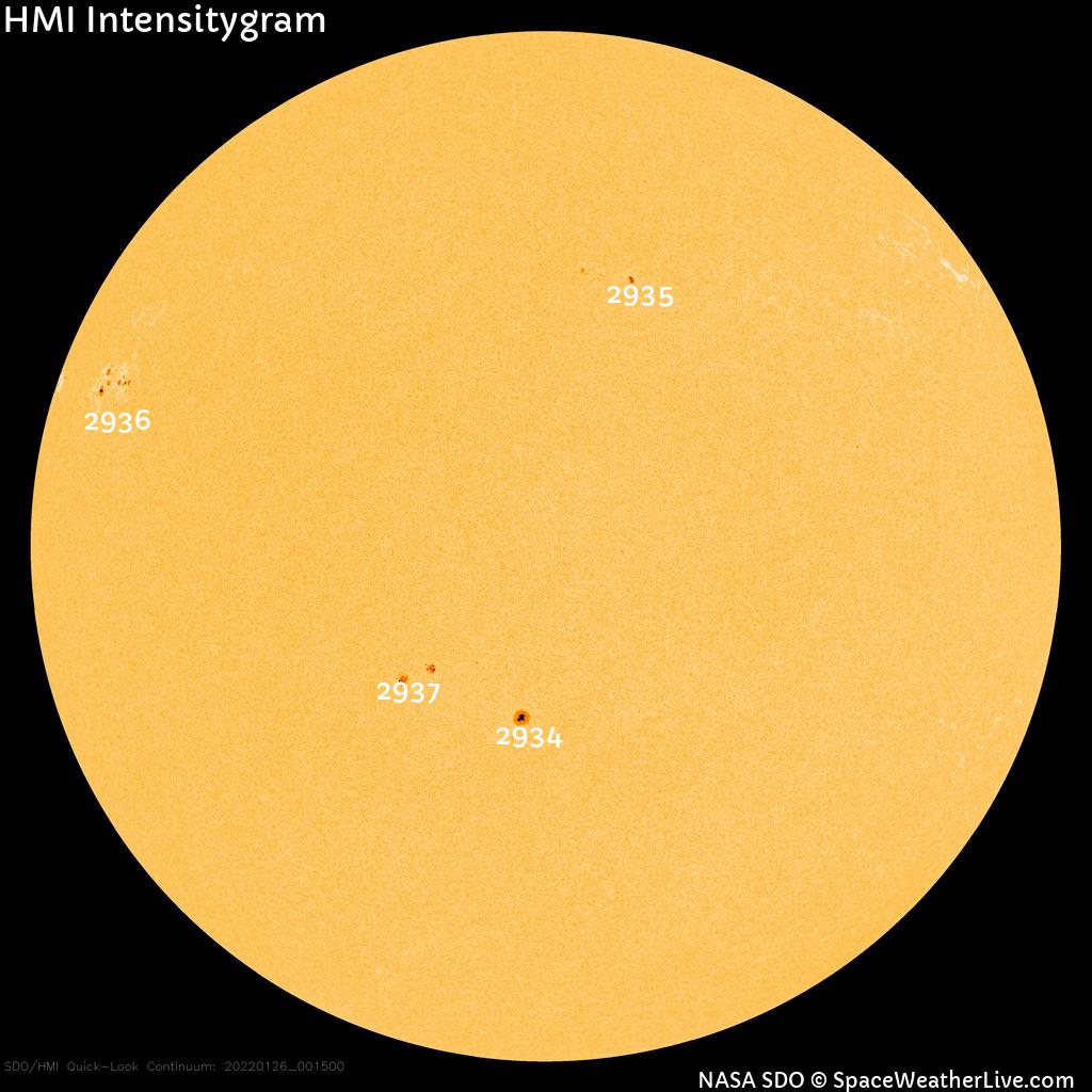 Sunspot regions