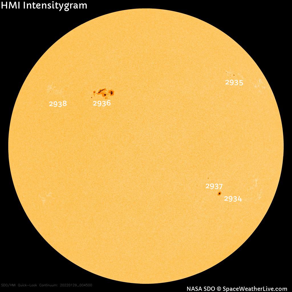 Sunspot regions