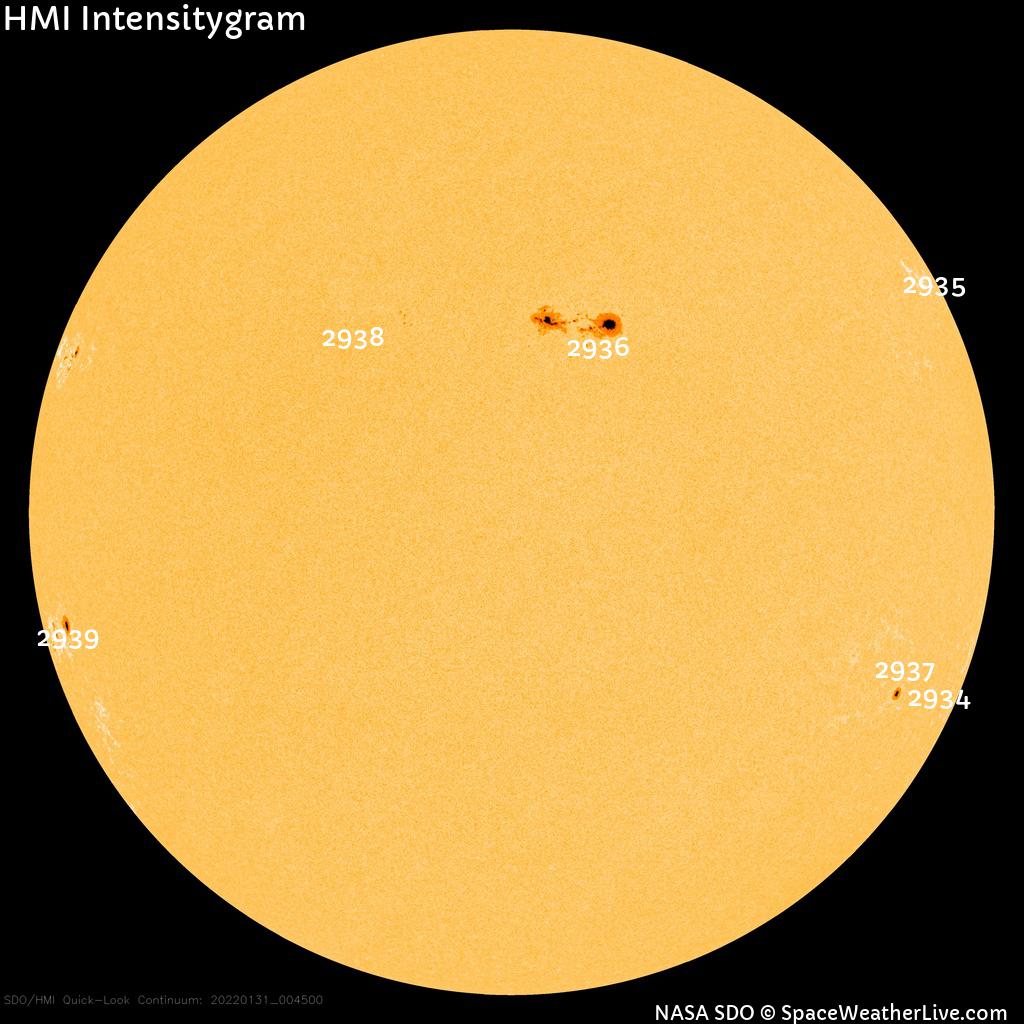 Sunspot regions