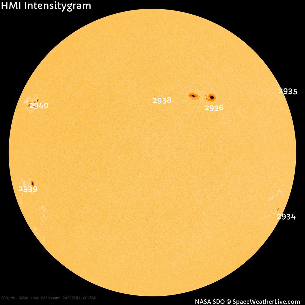 Sunspot regions