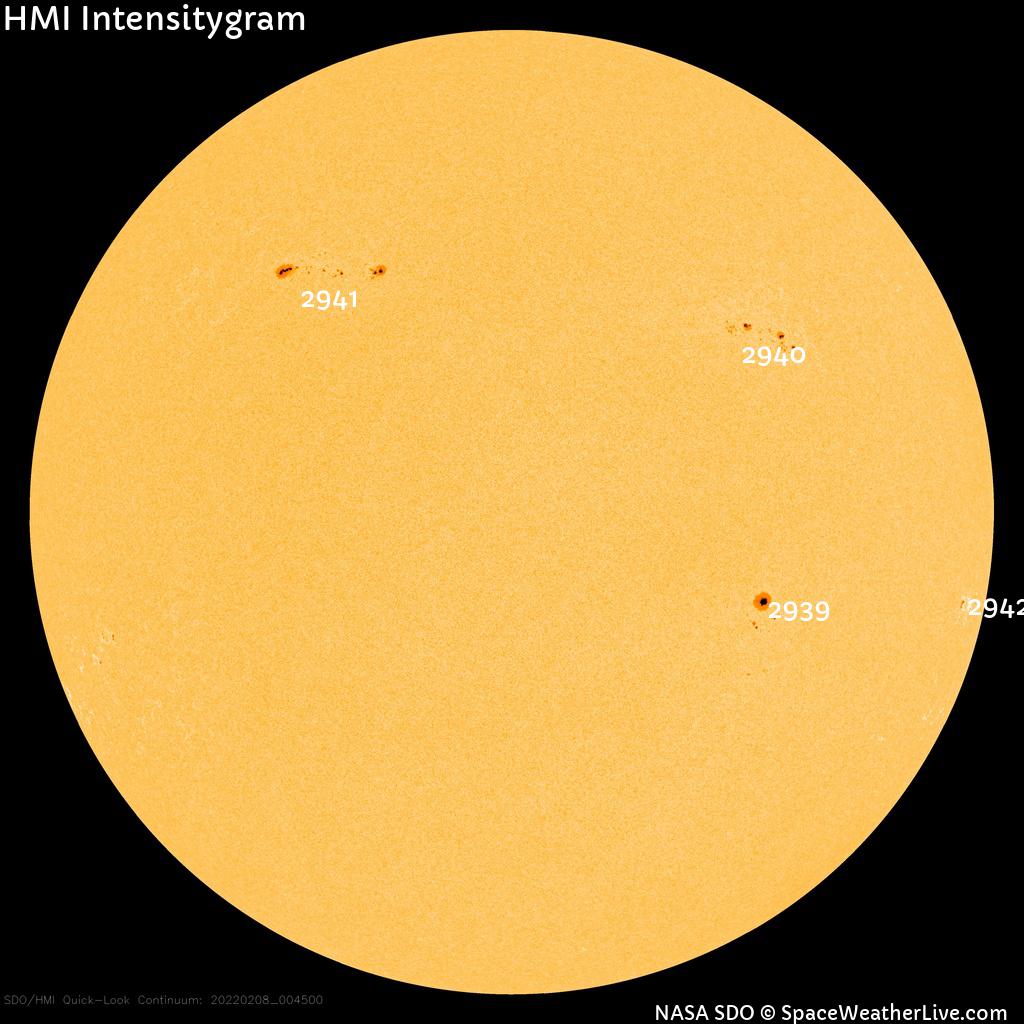 Sunspot regions