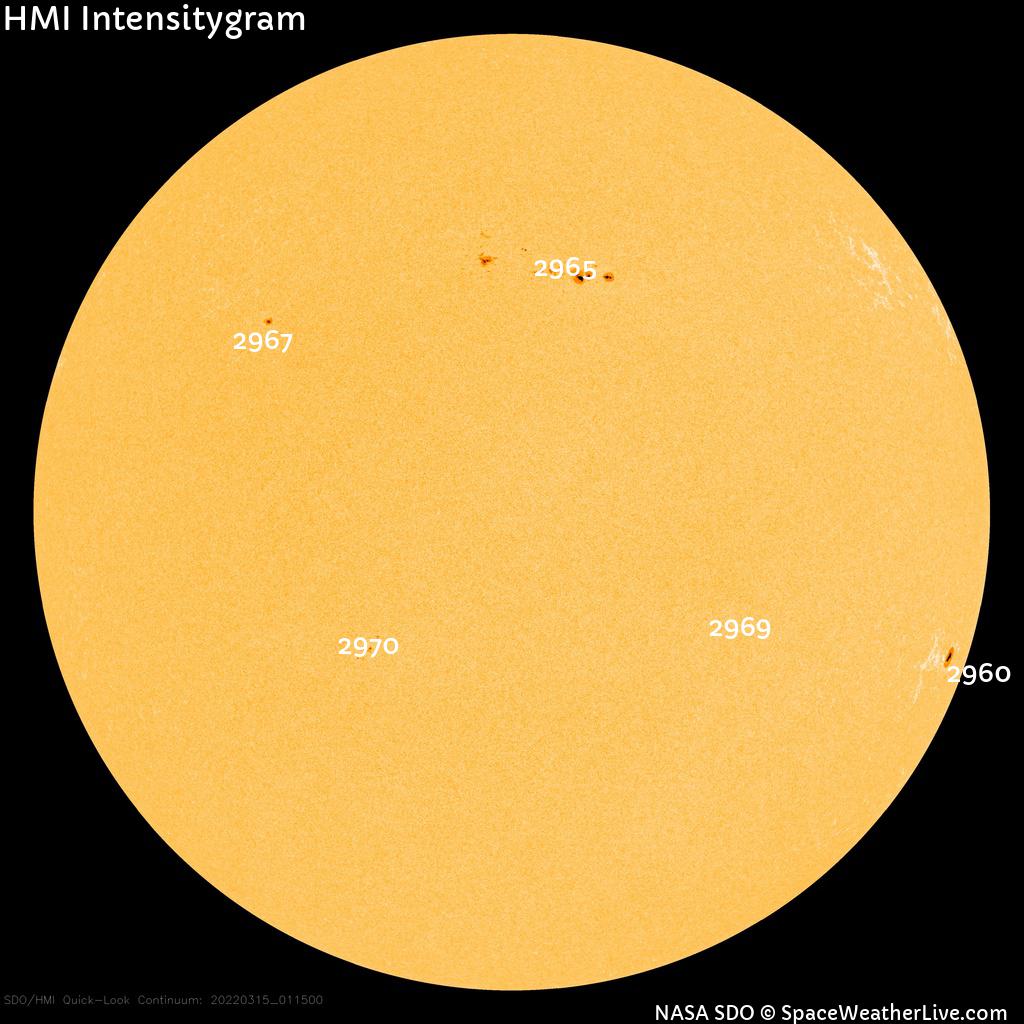 Sunspot regions