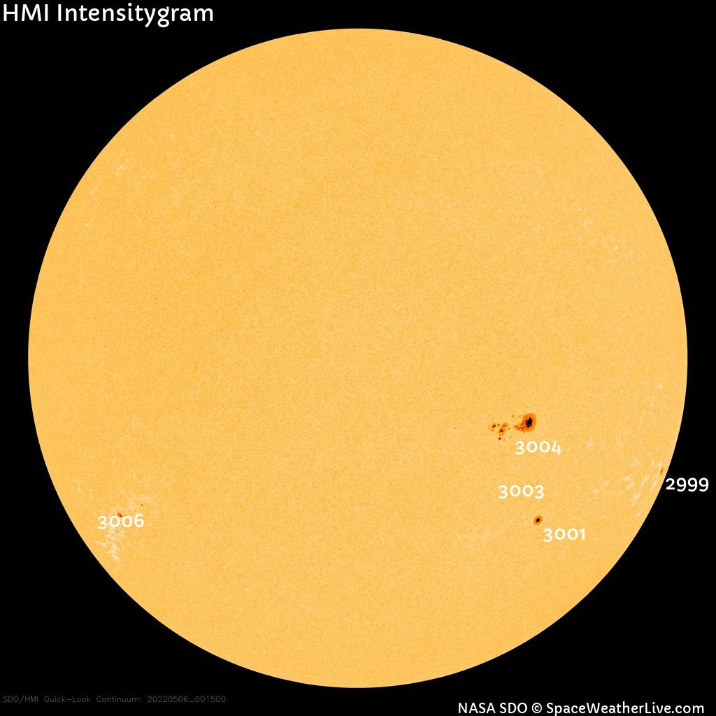 Sunspot regions