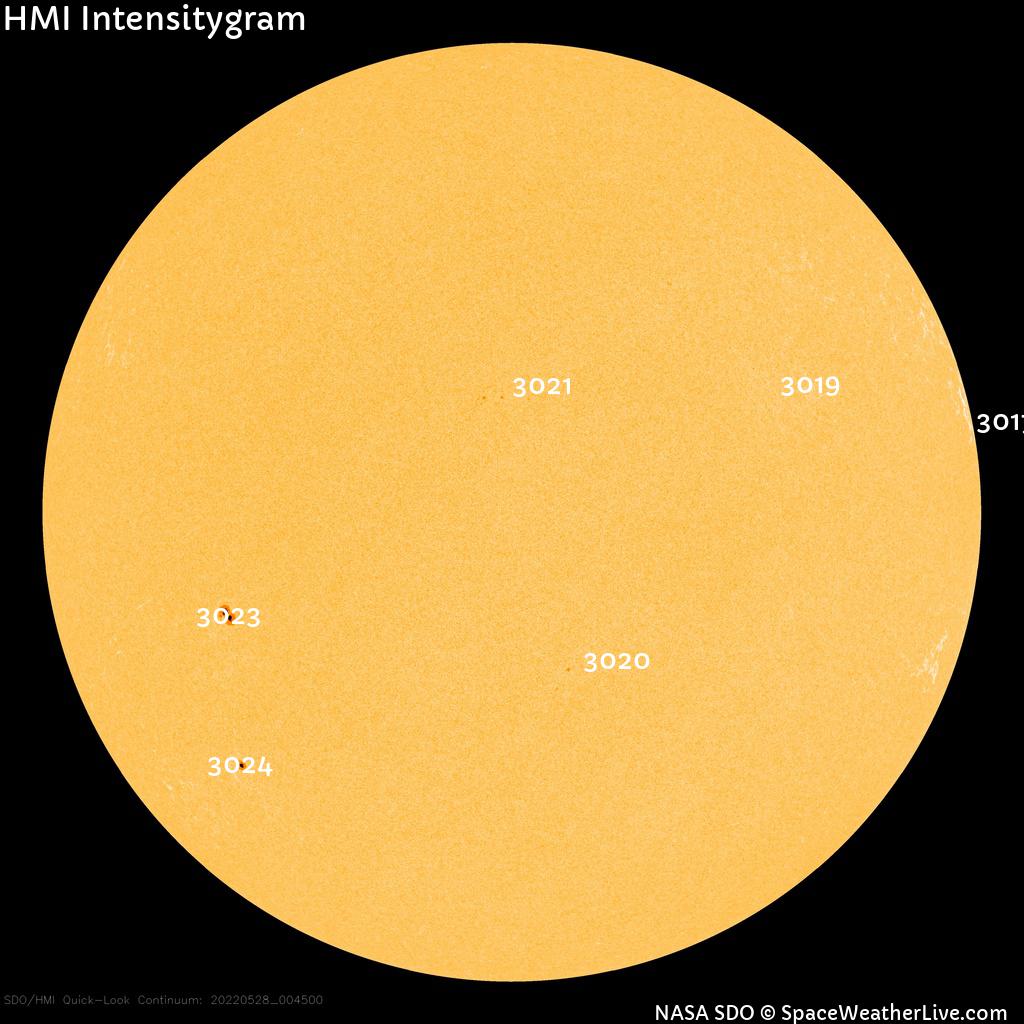 Sunspot regions