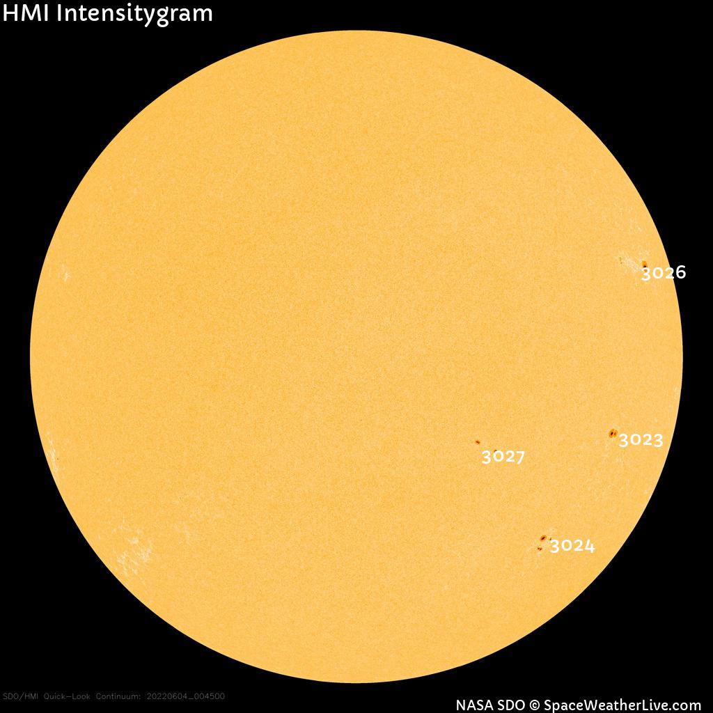 Sunspot regions