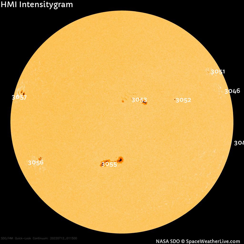 Sunspot regions