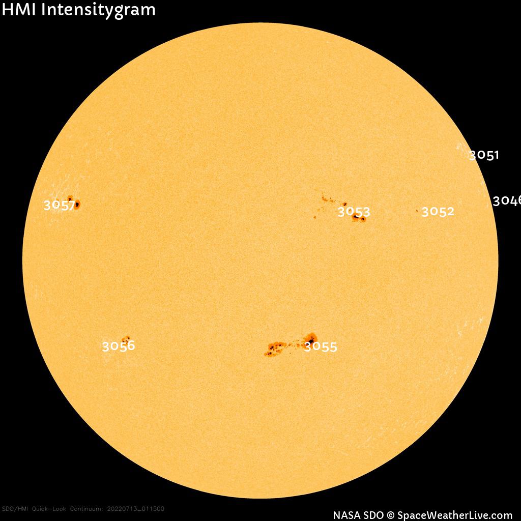 Sunspot regions