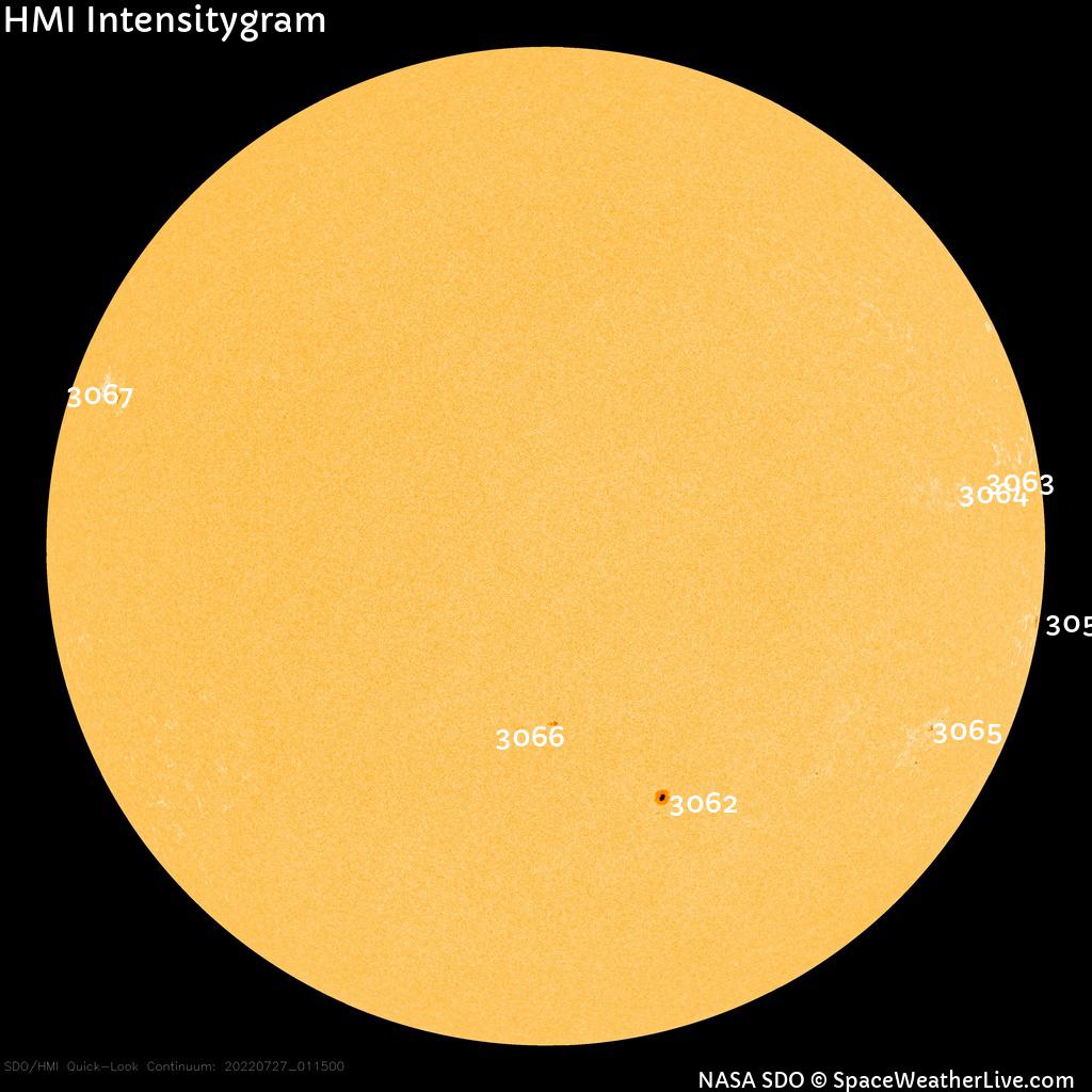 Sunspot regions