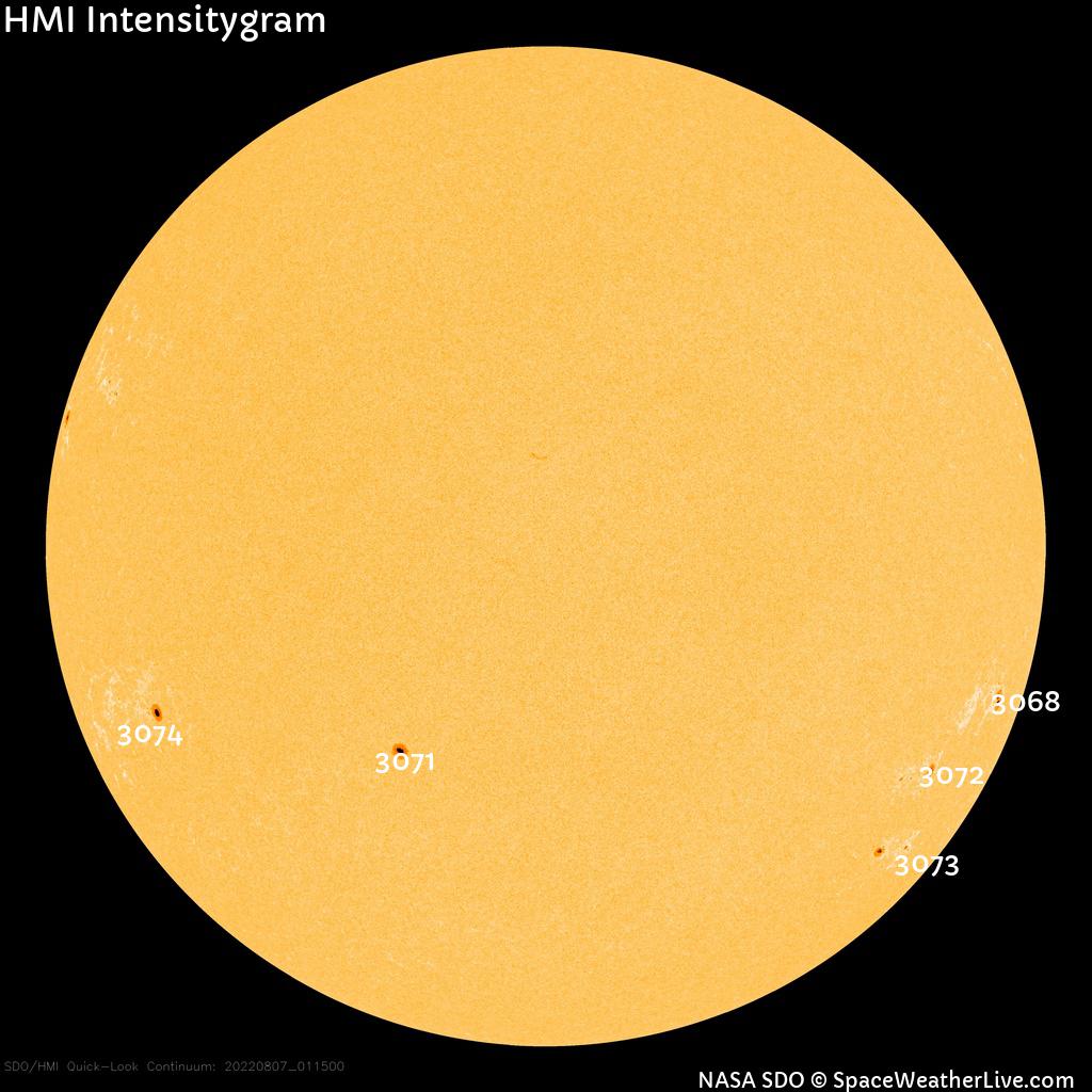 Sunspot regions