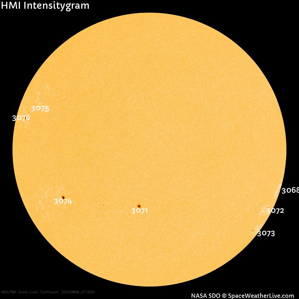 Sunspot regions