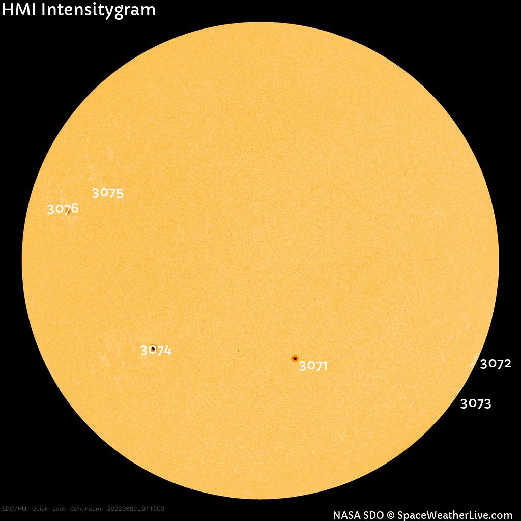 Sunspot regions