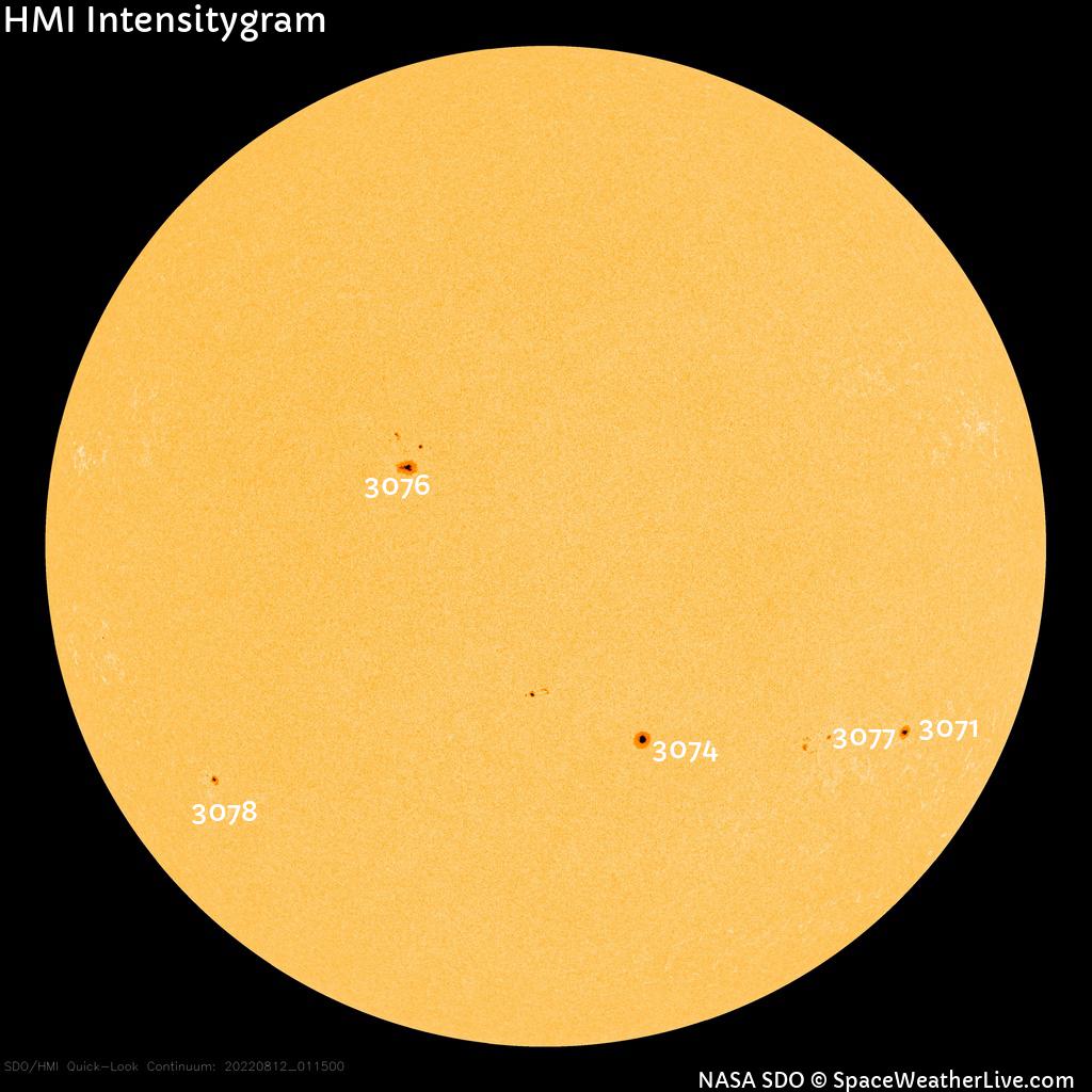 Sunspot regions