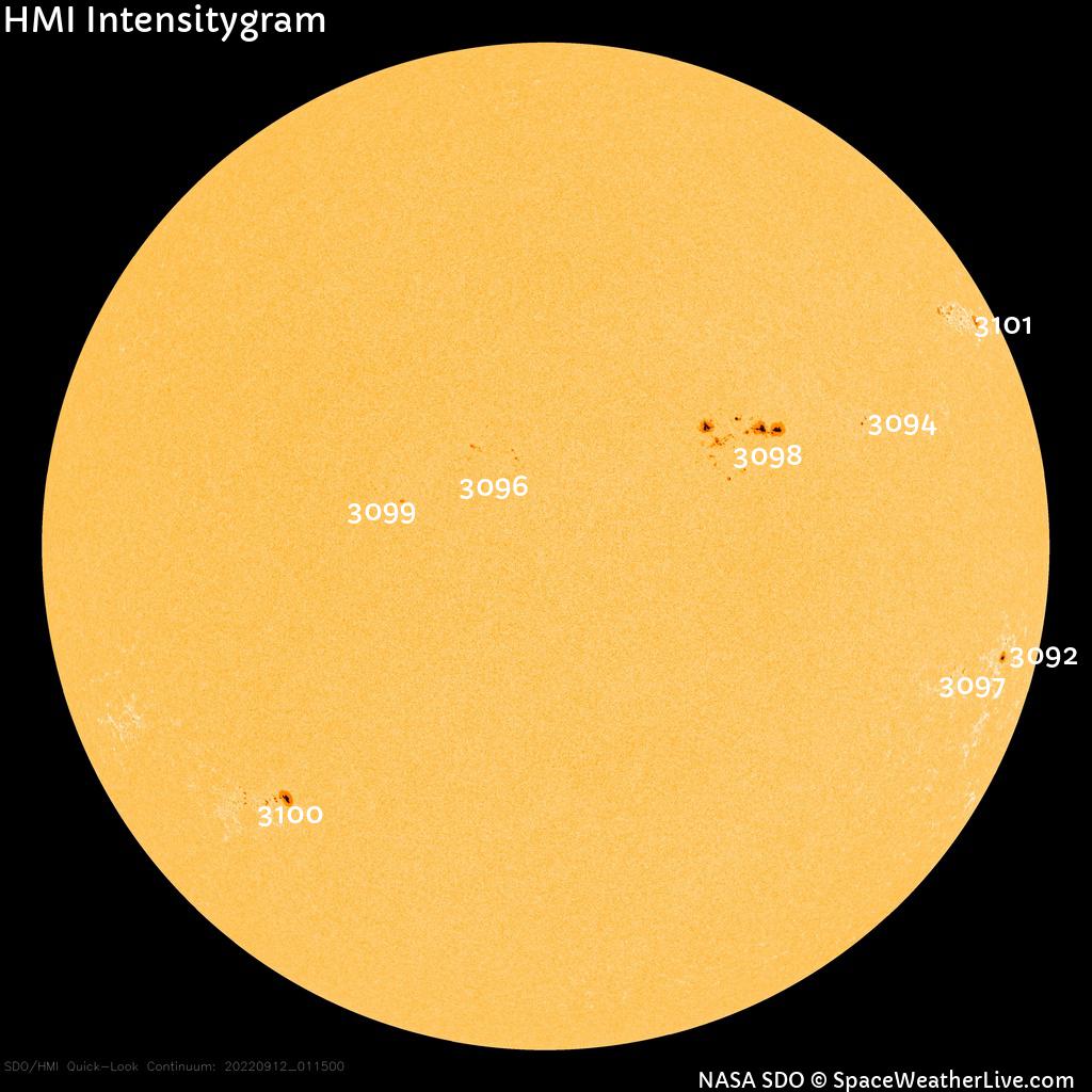 Sunspot regions