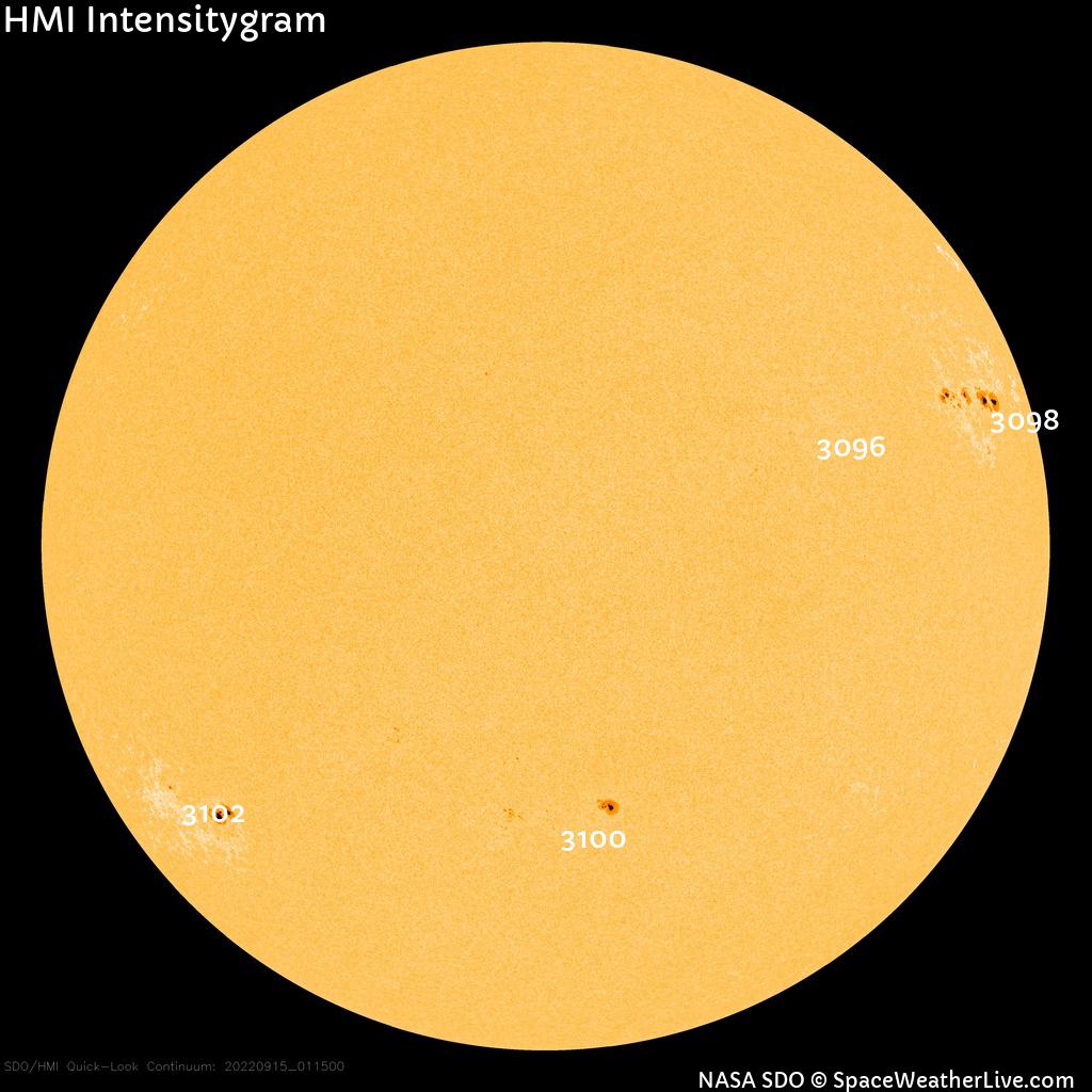 Sunspot regions