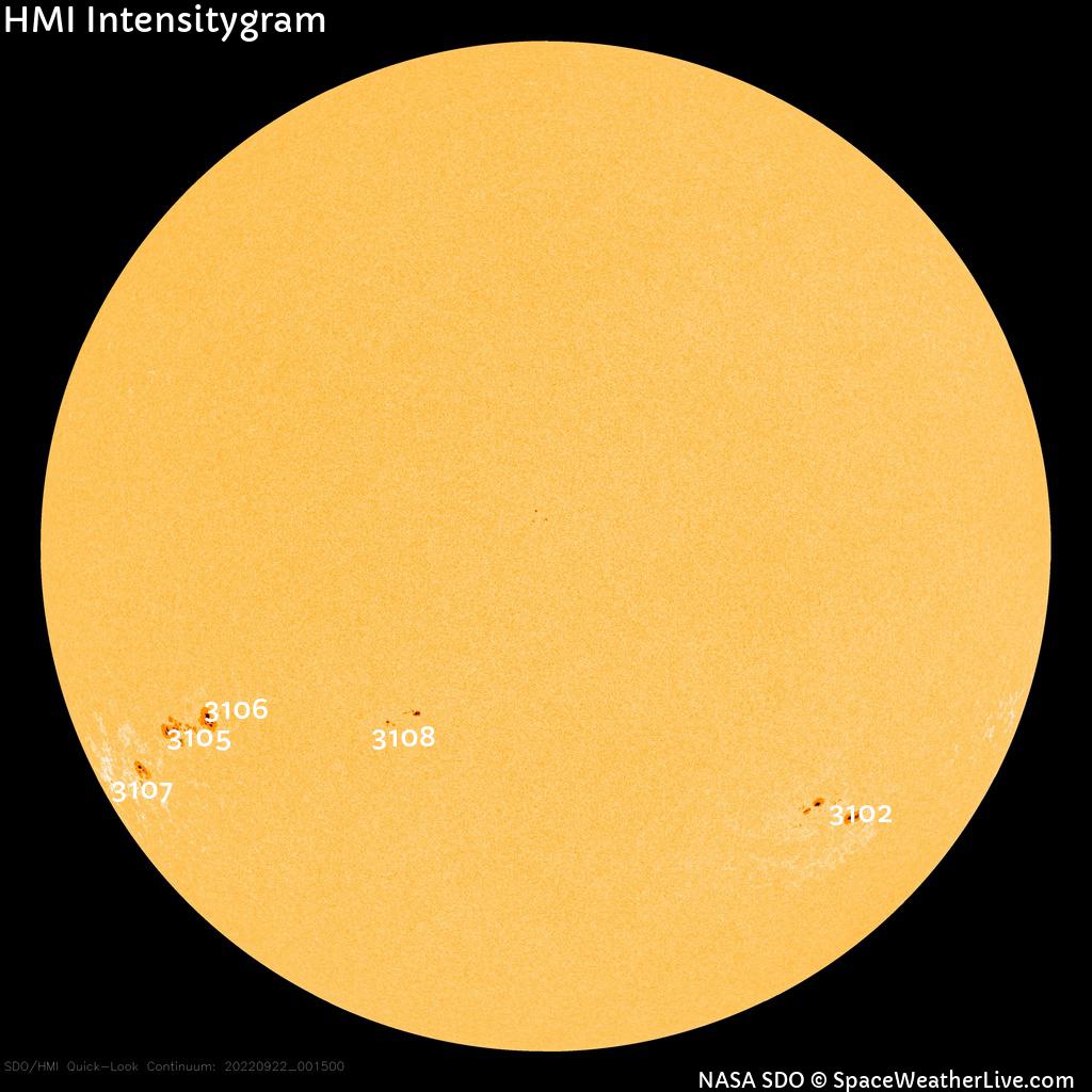 Sunspot regions