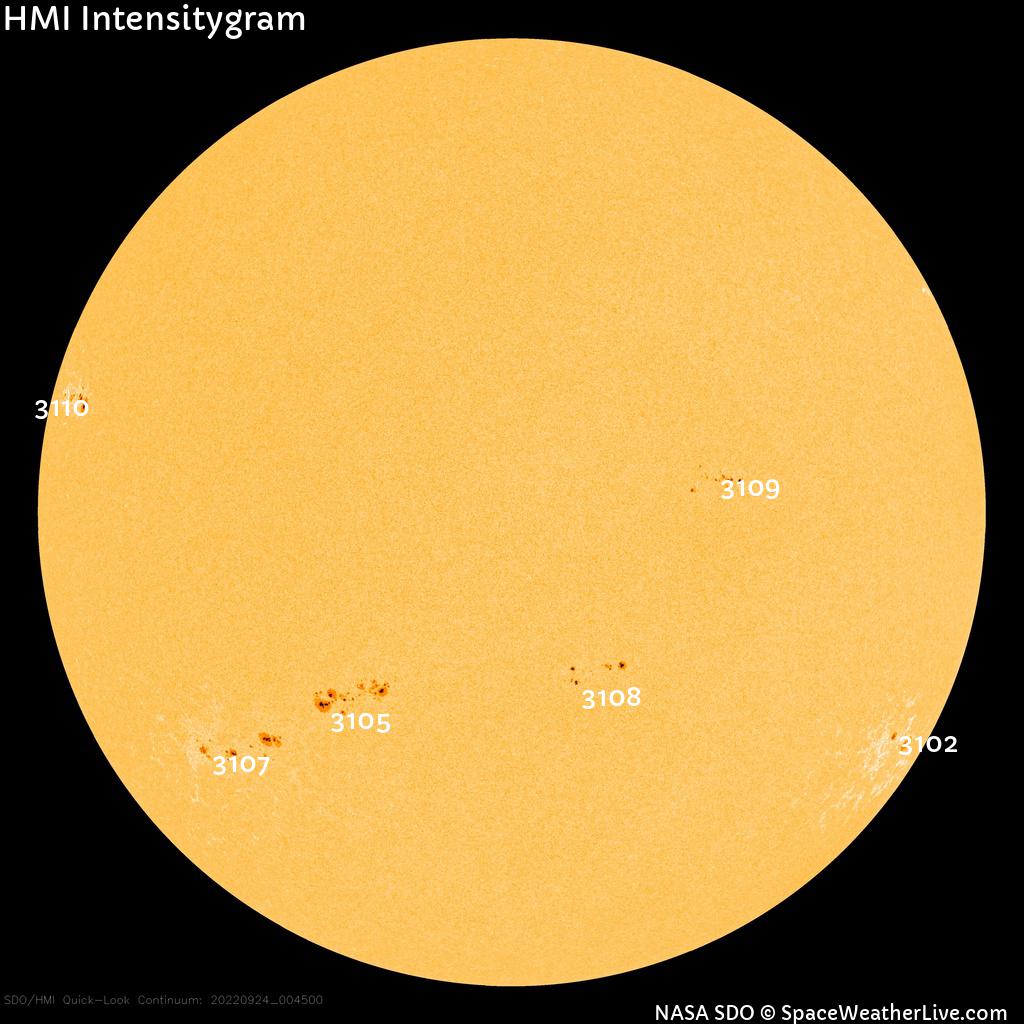 Sunspot regions