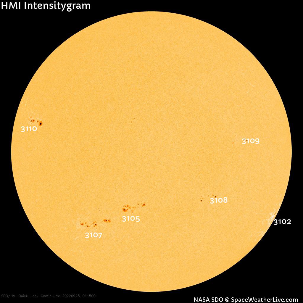 Sunspot regions