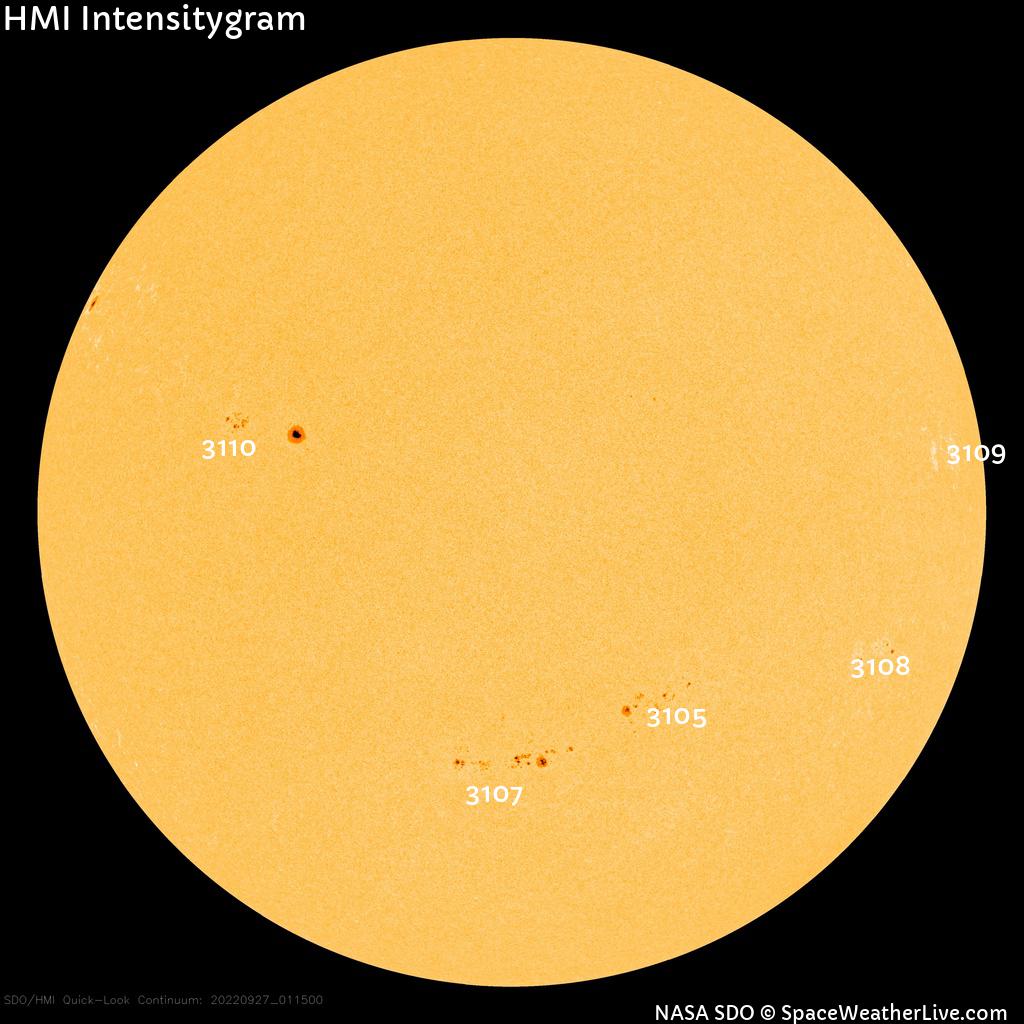 Sunspot regions