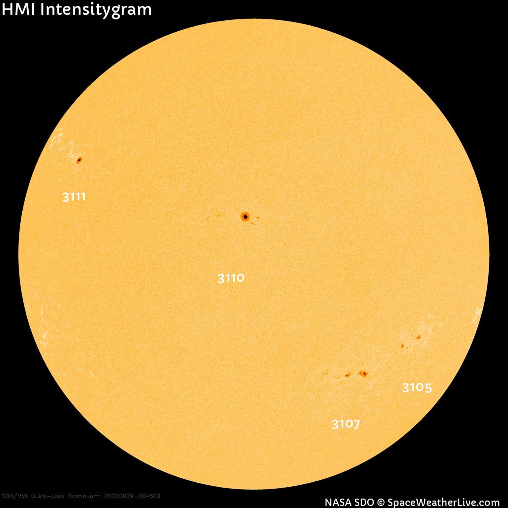 Sunspot regions