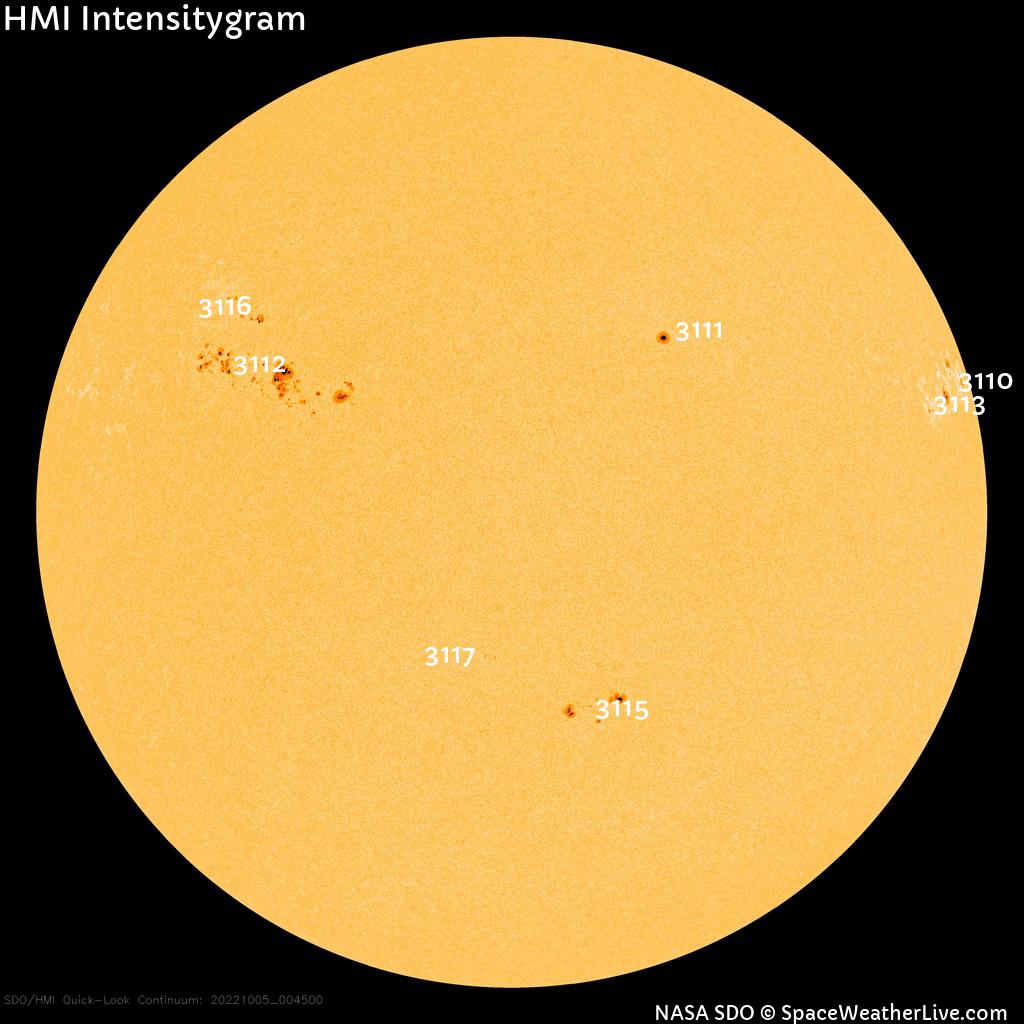 Sunspot regions