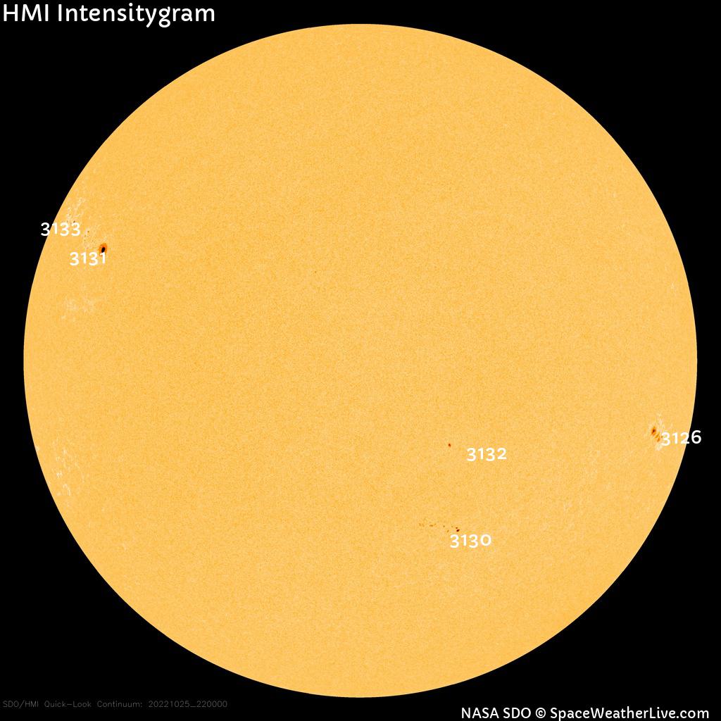 Sunspot regions