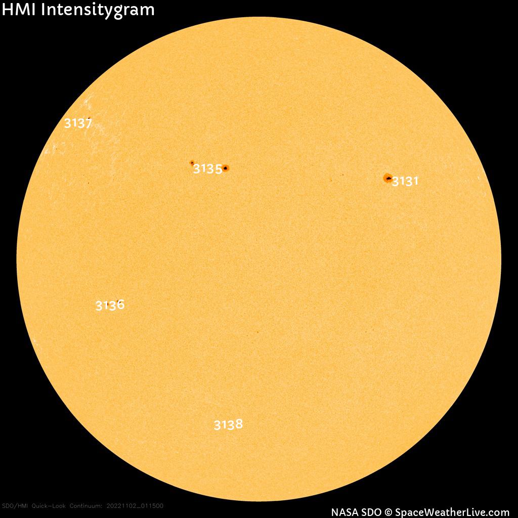 Sunspot regions