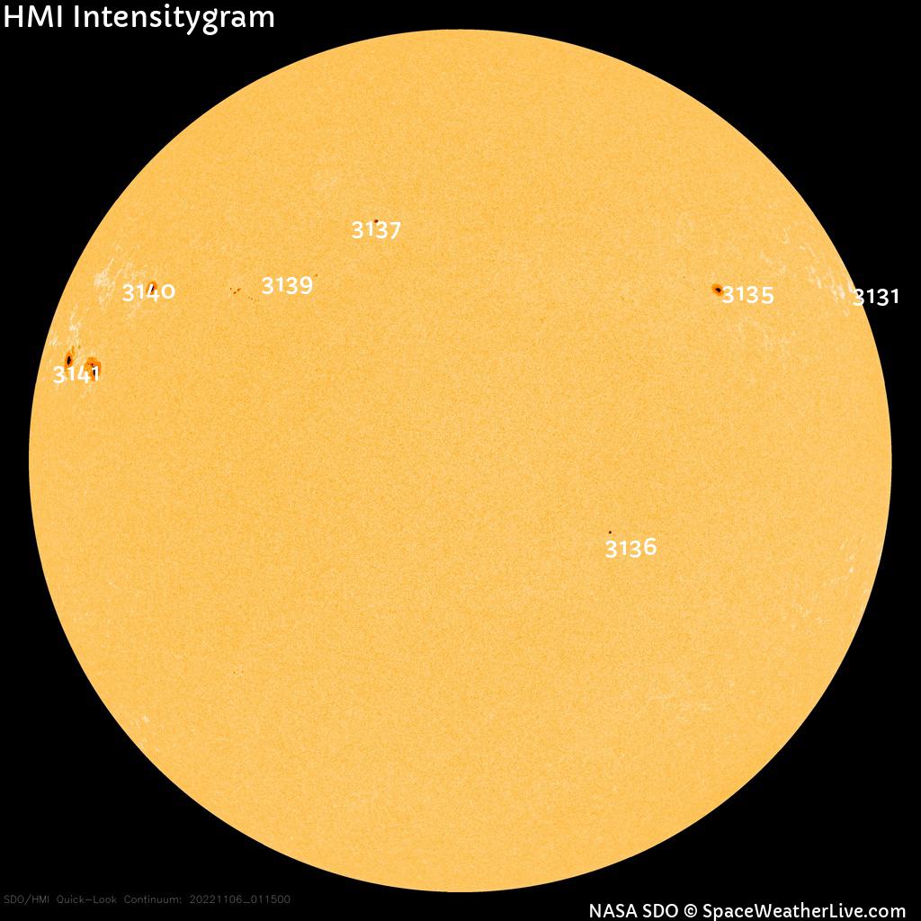 Sunspot regions