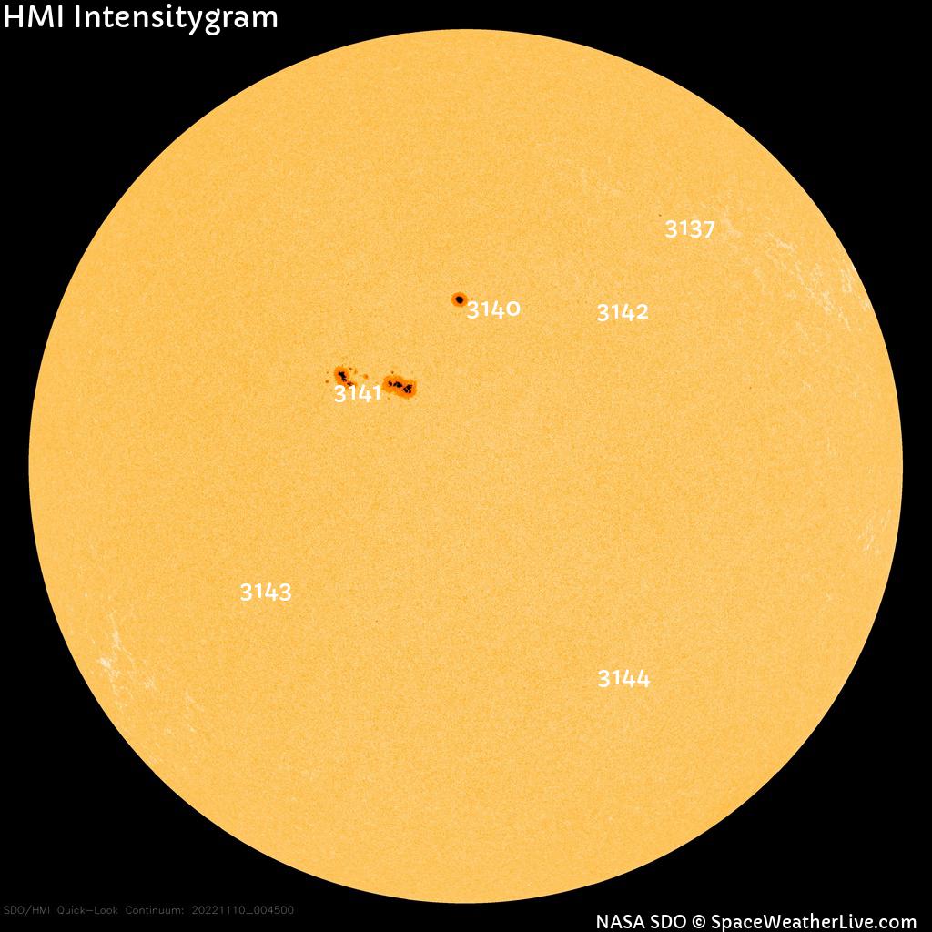 Sunspot regions