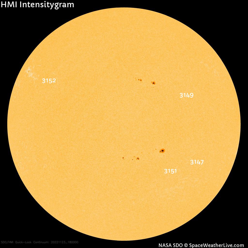 Sunspot regions