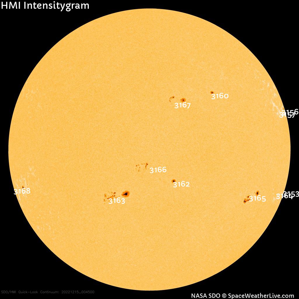 Sunspot regions