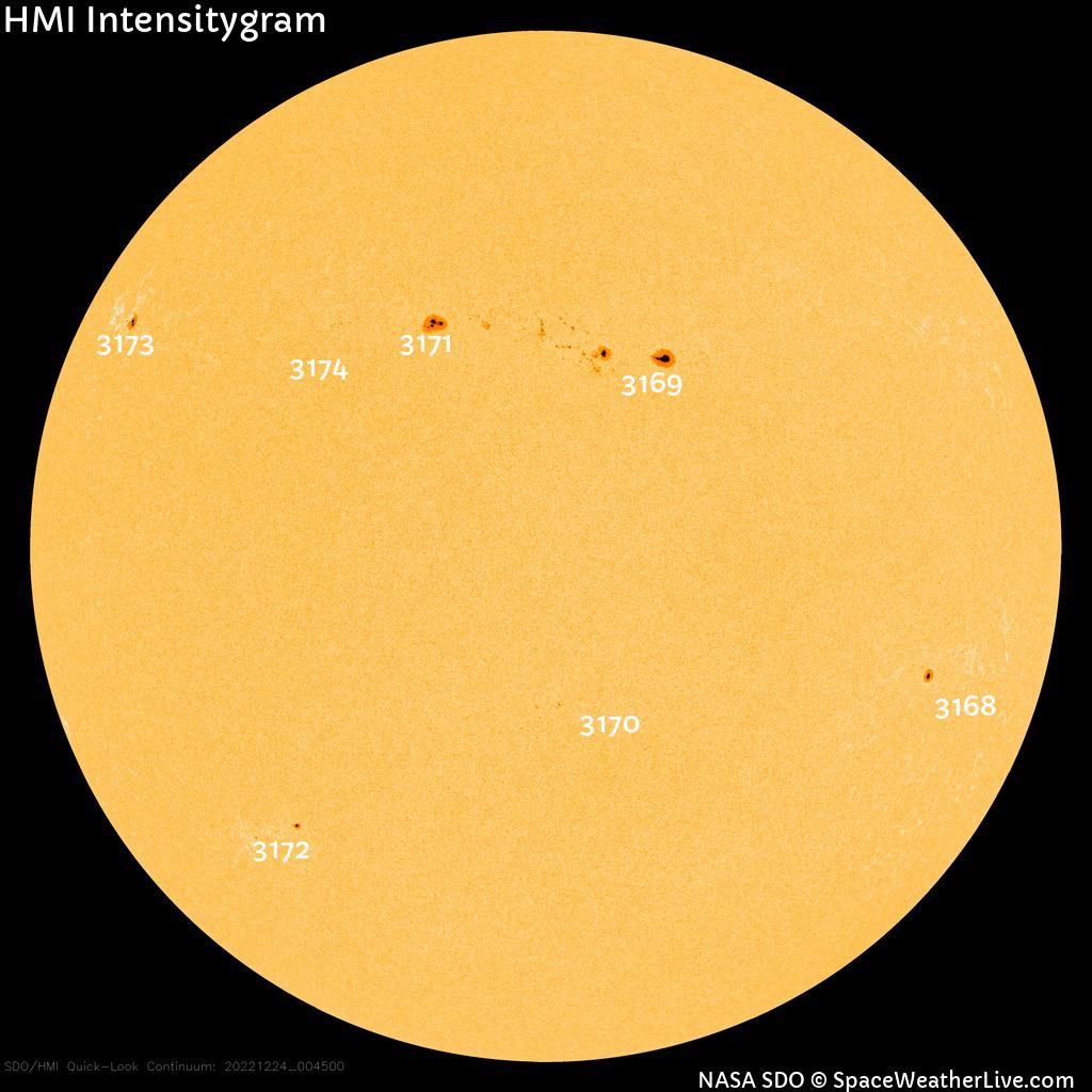 Sunspot regions