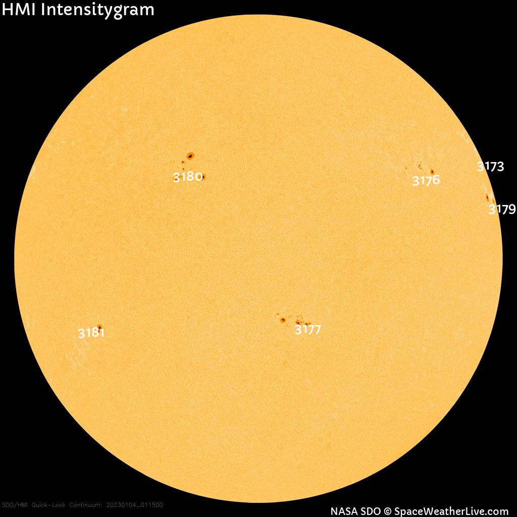 Sunspot regions