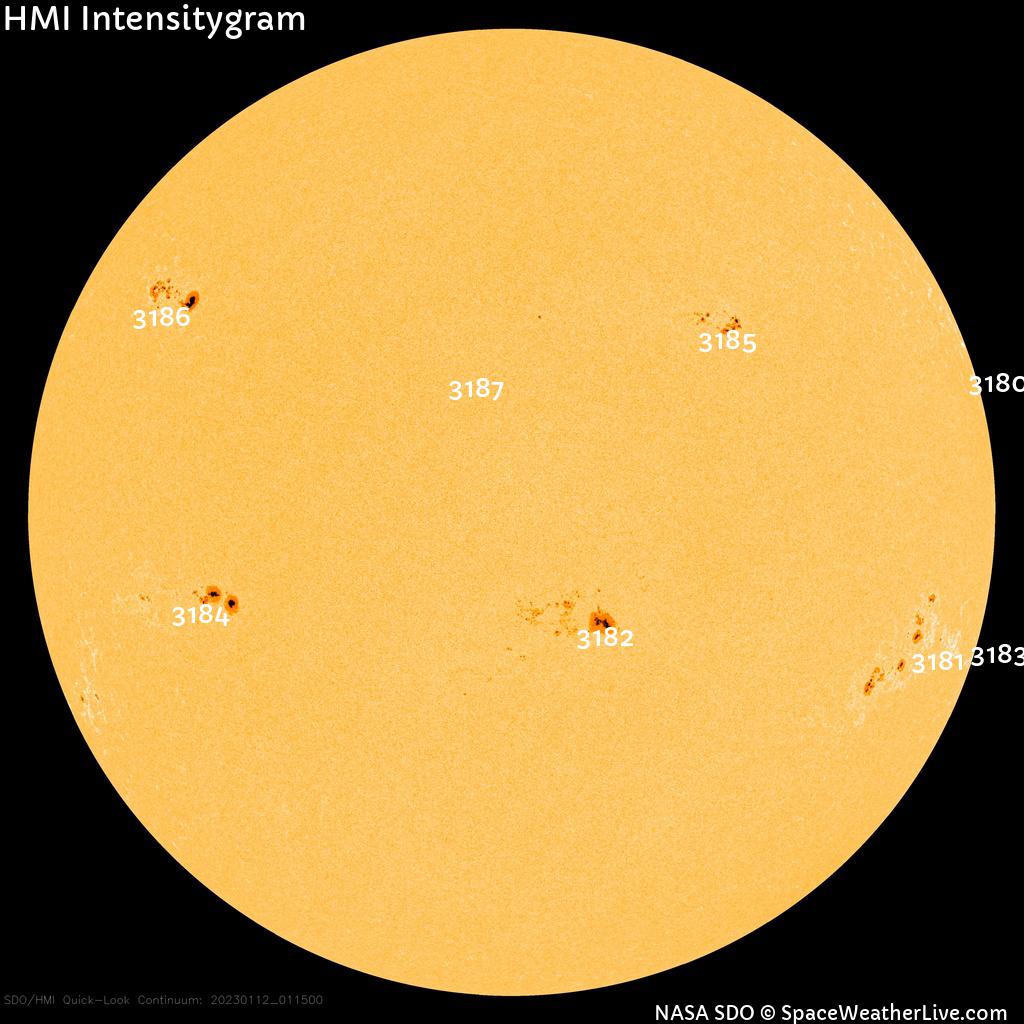 Sunspot regions