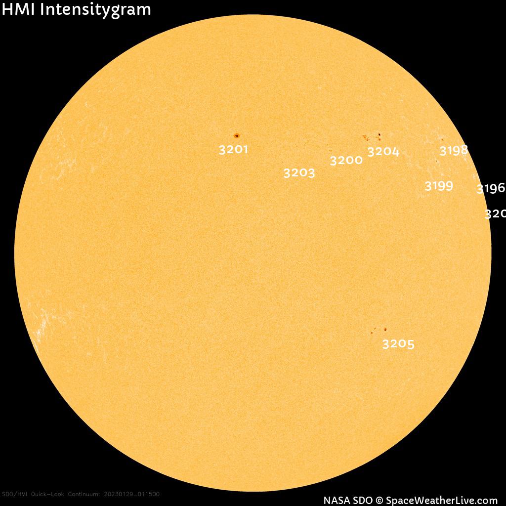 Sunspot regions