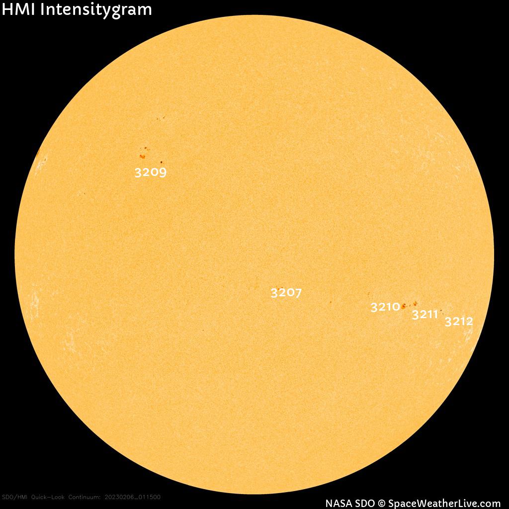 Sunspot regions