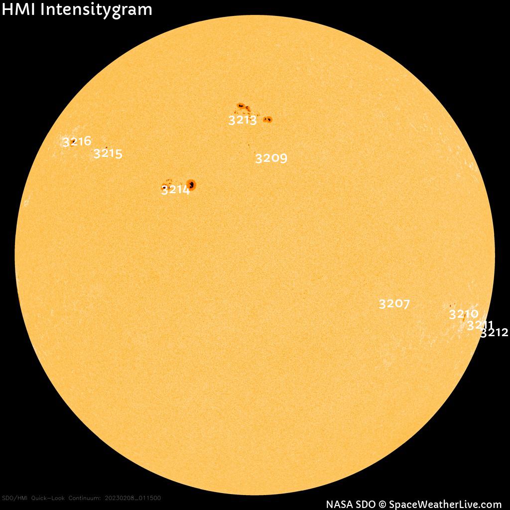 Sunspot regions