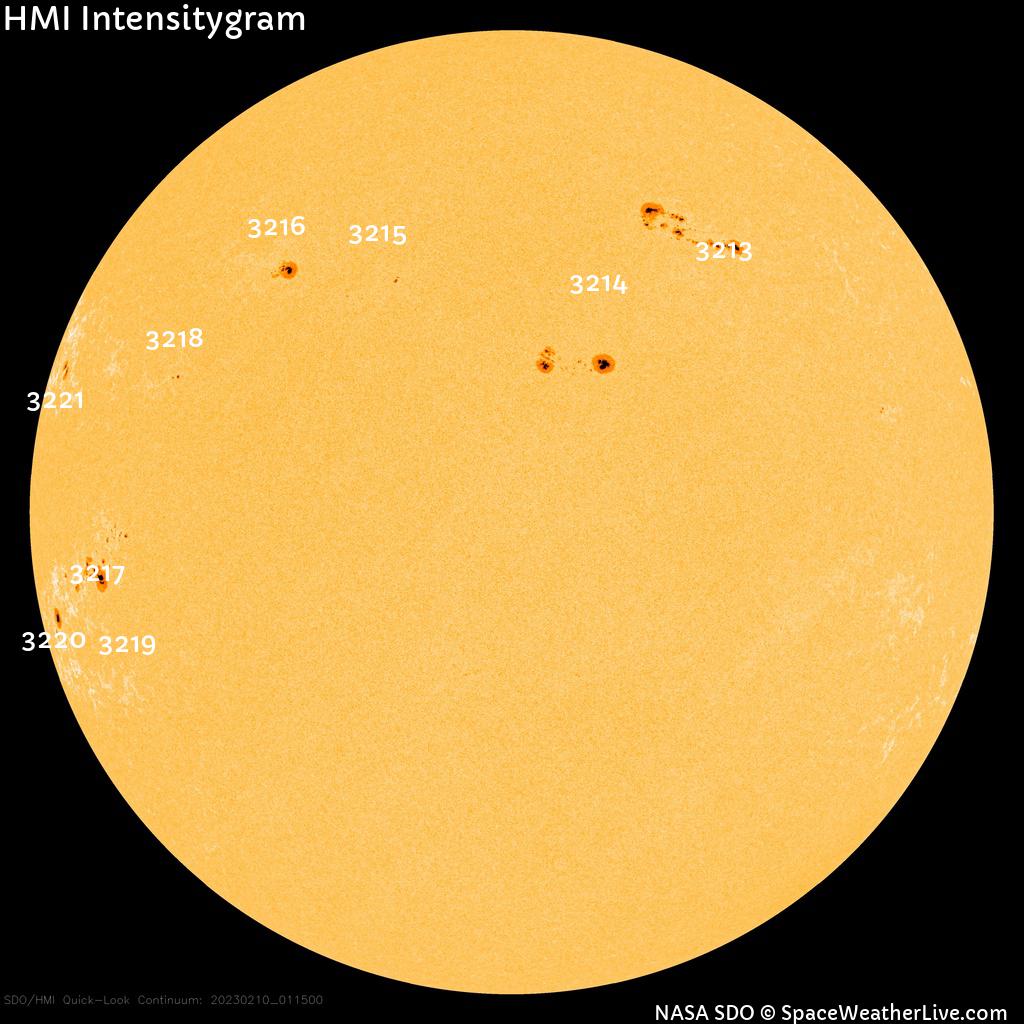 Sunspot regions