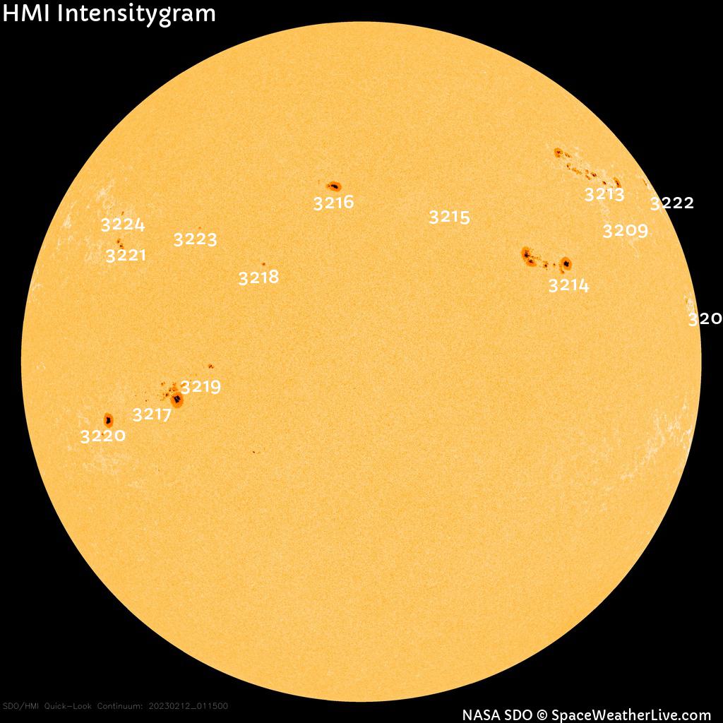 Sunspot regions