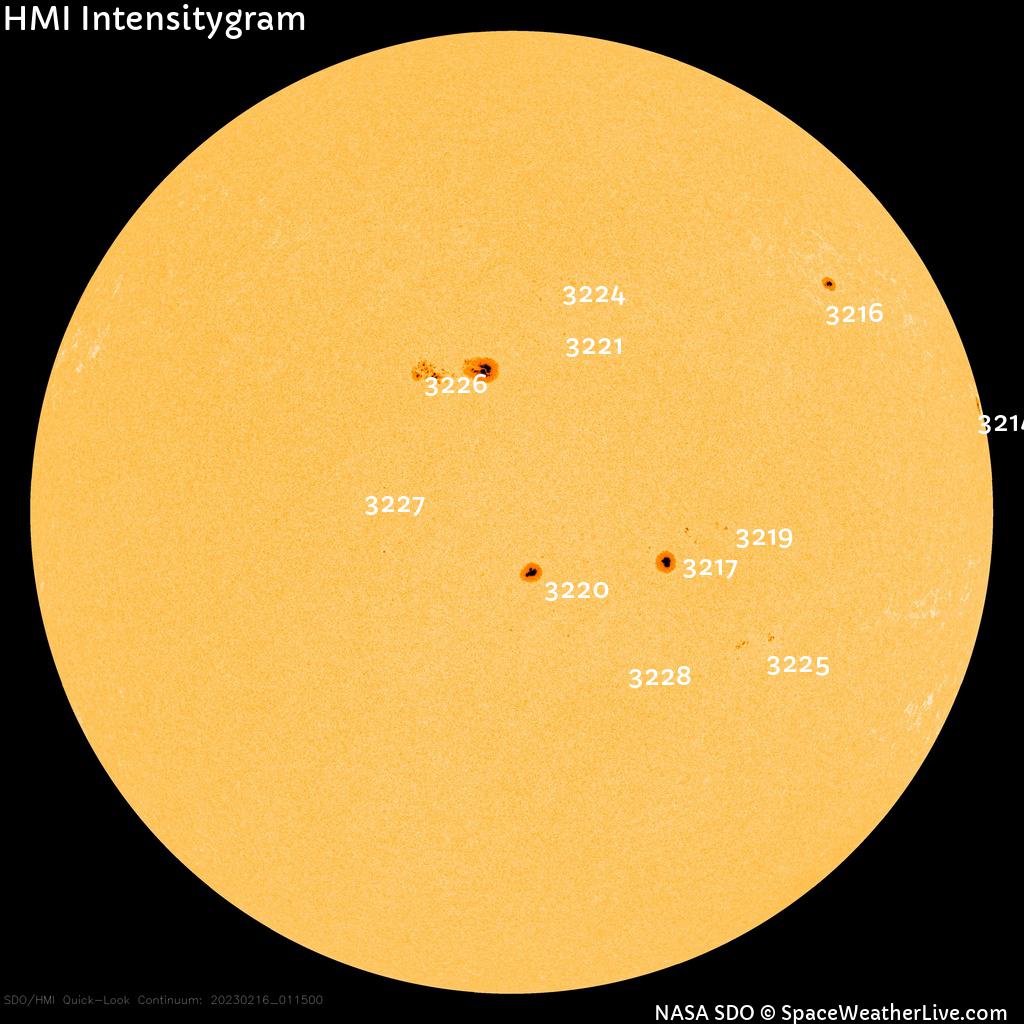 Sunspot regions