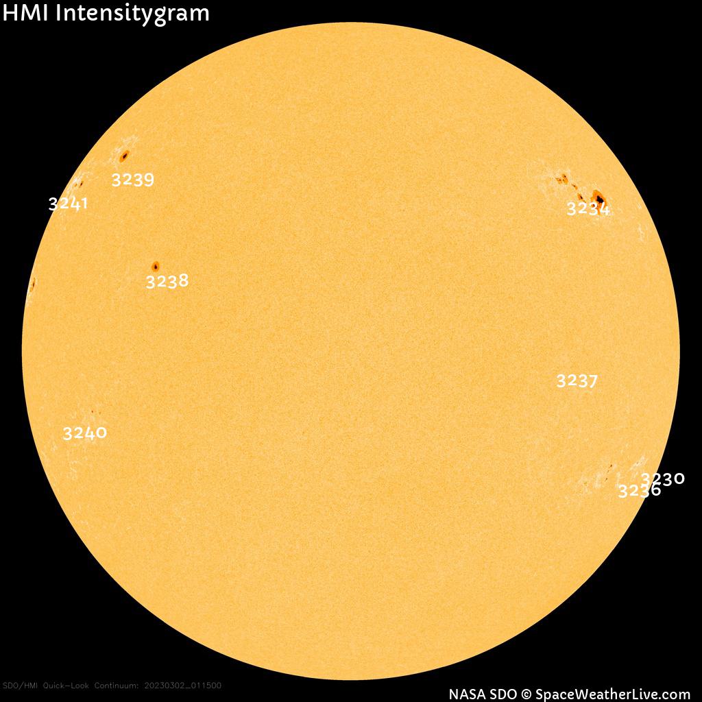 Sunspot regions